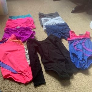 Leotards and shorts size 4/5
